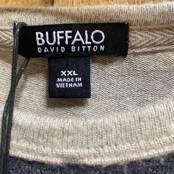 Buffalo David Bitton Women’s XXL Cozy Crewneck Sweatshirt Gray Star Print Banded - Picture 3 of 8